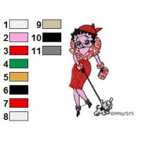 Betty Boop Embroidery Design 26